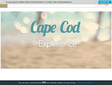 Tablet Screenshot of capecodexperience.com